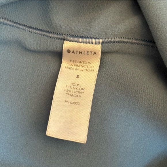 Athleta Salutation Stash Pocket II Capri Riviera Blue Women’s Size Small - Picture 6 of 7